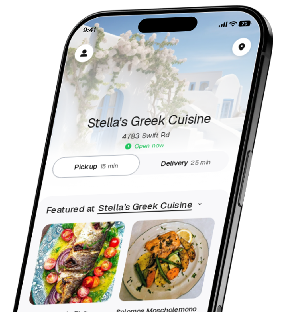 Stella’s Greek Cuisine app preview