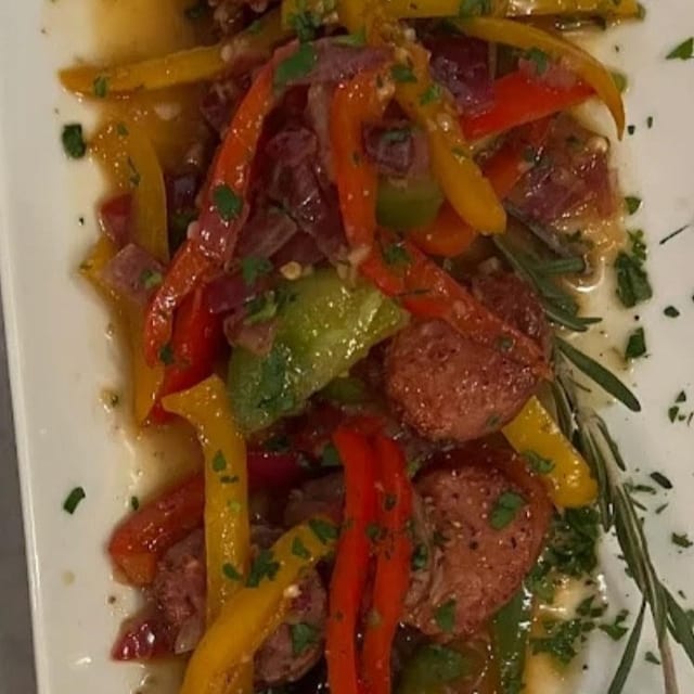 Spetsofai - Country Sausage.